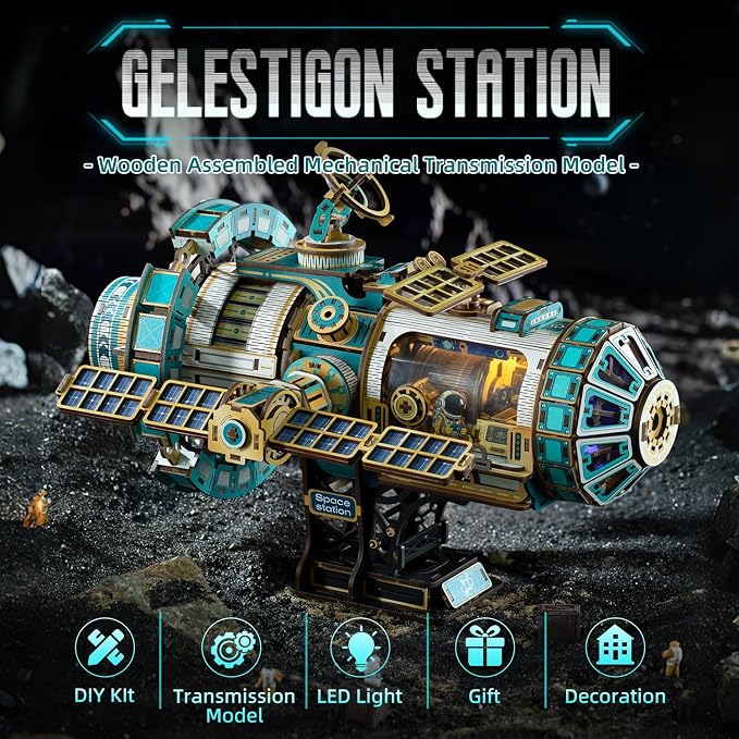 3D Wooden Puzzles International Space Station Model - Image 2