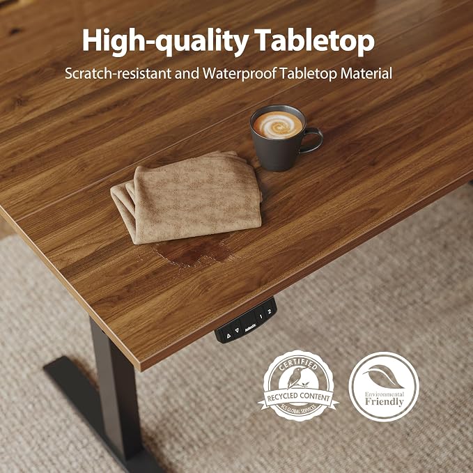 Agilestic Electric Standing Desk, 63 x 24 Inches Height Adjustable Desk - Image 4
