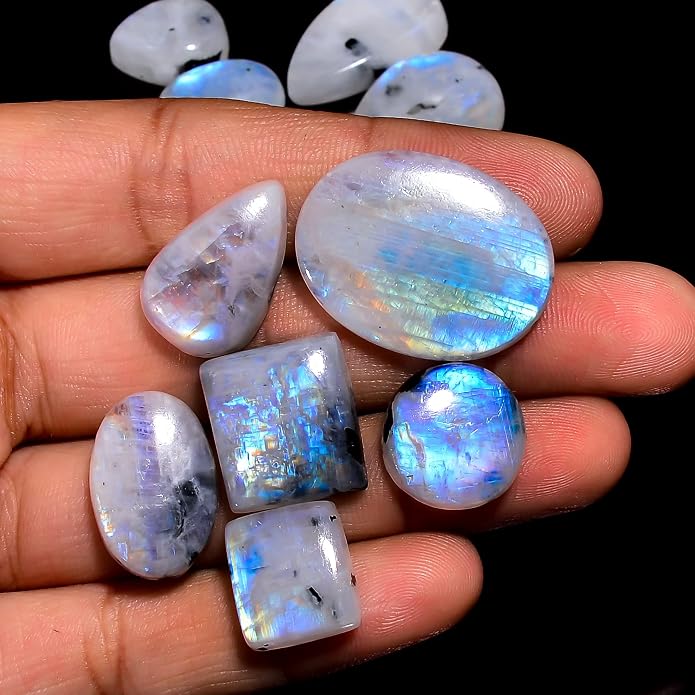 Natural Loose Gemstone 5 Piece Cabochons Lot Jewelry Making Loose Gemstone - Image 3