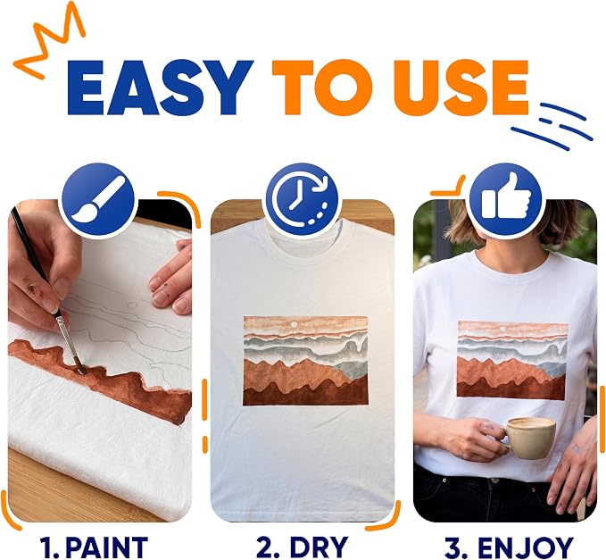Fabric Paint Set for Clothes 6 Colors – Permanent Textile Paint for T-Shirts - Image 6