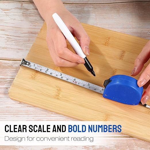 50 Pcs 6 FT Mini Tape Measure Retractable Bulk Small Measuring Tape Pocket Size Measurement Tool for Operation Christmas Items Party Favor Gifts Stuffers for Men(Blue)