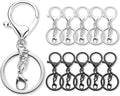 Gkeygo 10 Pack a Set Metal Lobster Claw Clasps and Key Rings, Key Chain by Gkeygo