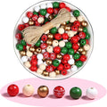 240PCS Colorful Round Wooden Christmas Beads by QDXATIVP
