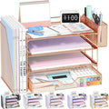 OPNICE Desk Organizer, 4-Tier Desktop File Organizer by OPNICE