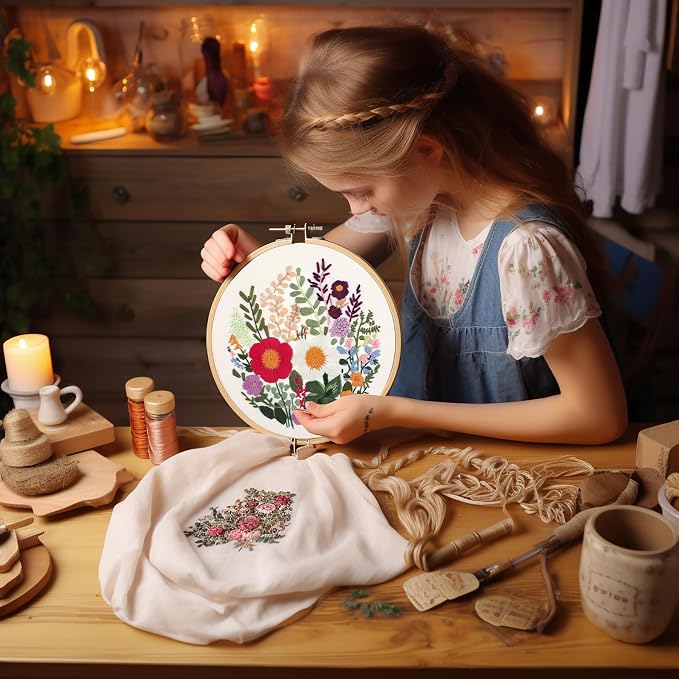 Bonroy 4 Sets Embroidery Kit for Beginners - Image 5