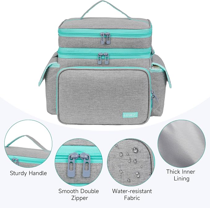 LEFOR·Z Small Sewing Supplies Organizer, Double-Layer Sewing Accessories - Image 7