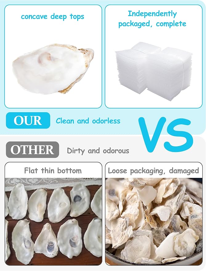 30Pcs Oyster Shells for Crafts， 4"-5" Large Oyster Shell for Crafts，Oyster - Image 6