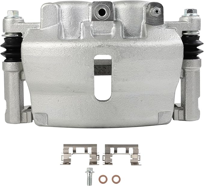 cciyu Front Left Brake Caliper Assembly w/Bracket 18B5004 For Buick 2006-2017,For Chevy 2006-2017,For GMC 2006-2017,For Isuzu 2006-2008,For Saab 2006-2009,For Saturn 2007-2010