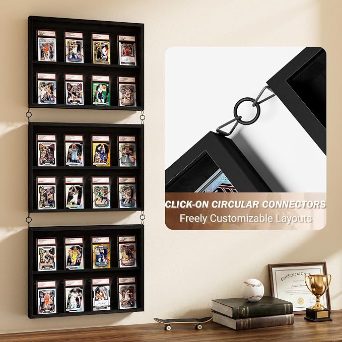 Emfogo Card Display Case, 3 Pack Trading Card Display - Image 5
