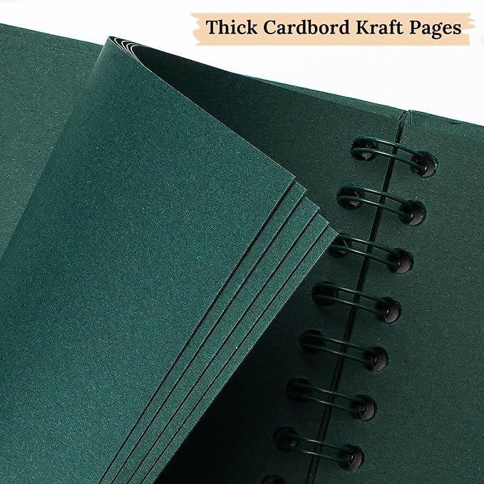 Scrapbook 7x7 Inch DIY Scrapbook Album Hardcover Kraft Paper 40 pages/20 sheets - Image 8
