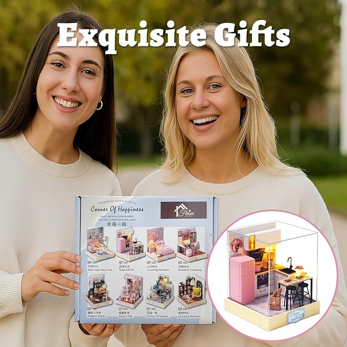 Flever Dollhouse Miniature DIY House Kit Creative Room - Image 9