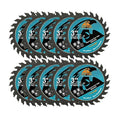 Wood Cutting Disc 3 Inch 10pcs - 24T TCT Carbide Tipped Teeth Compact Circular Saw Blade with 10mm Arbor, General Purpose for Cuttting in Wood Plastic and Composite Materials