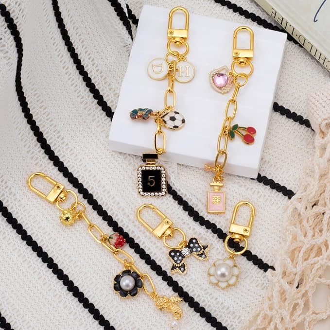 20pcs Gold Keychain Making Kit, Key Ring Swivel Snap Hook Chains, Extender - Image 7