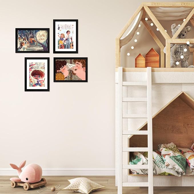 FIXSMITH 5x7 Picture Frame Set of 6, Display Pictures 4x6 - Image 6