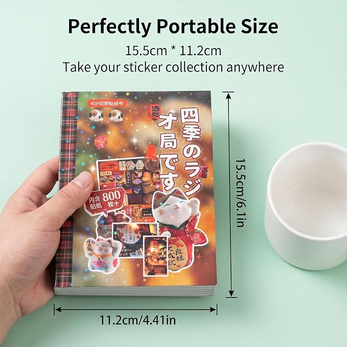 Tmtains 800Pcs Japanese Sticker Book - Image 2