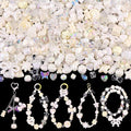 200-260PCS TINKRSTUFF Assorted White Acrylic Beads by TINKRSTUFF
