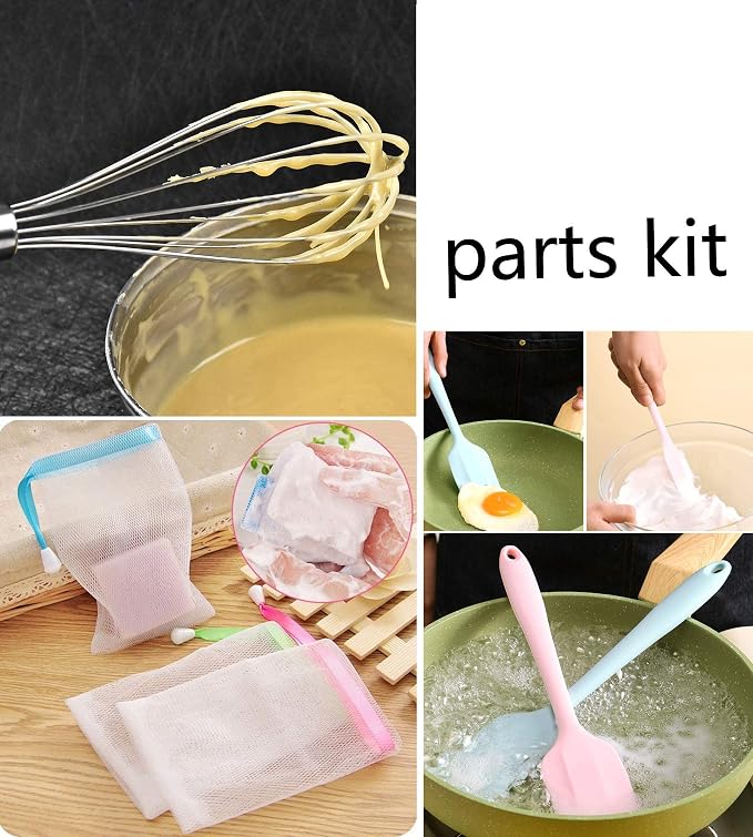 Silicone soap molds -Soap Cutting Tool Set Wooden Bamboo - Image 7