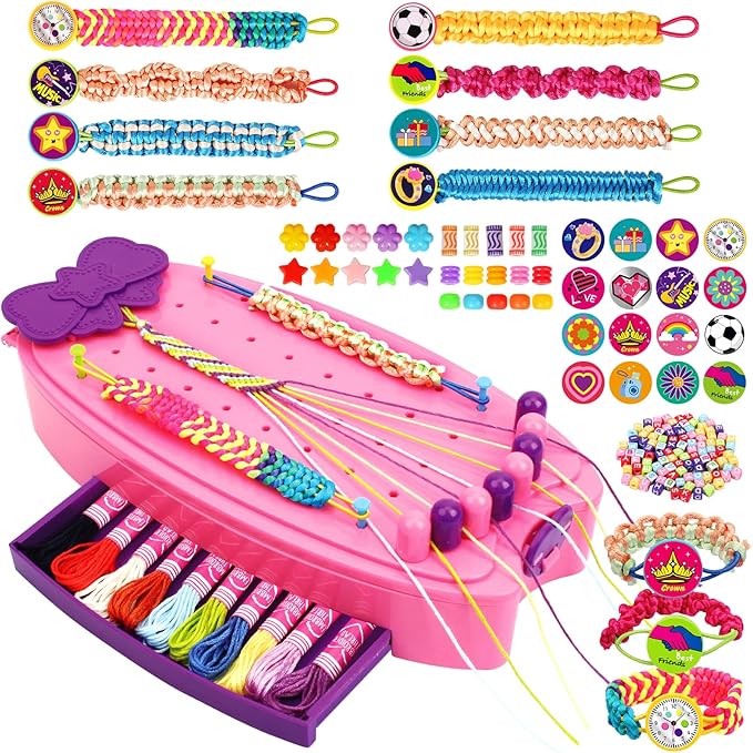 OCHIDO 2 in 1 Friendship Bracelet Kit, Bracelet Making Kit by OCHIDO