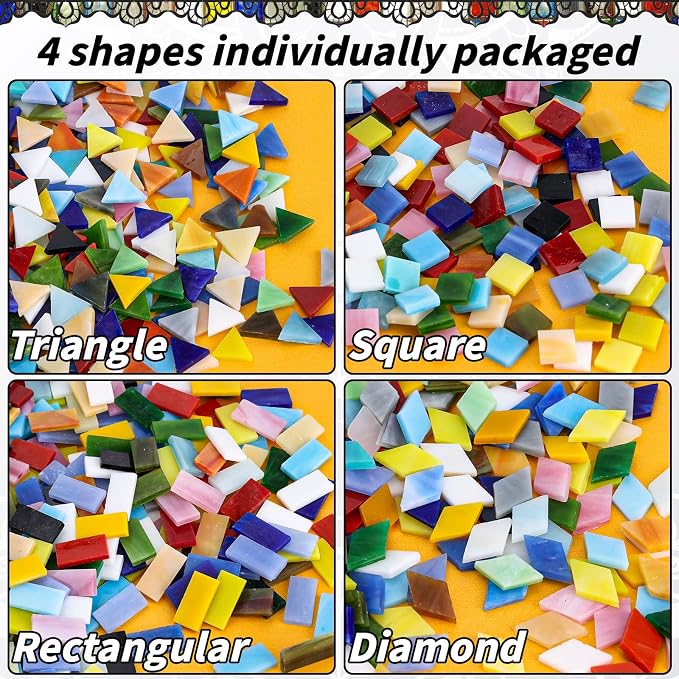 2400 Pcs Mosaic Tiles, Glass Mosaic Tiles - Image 3