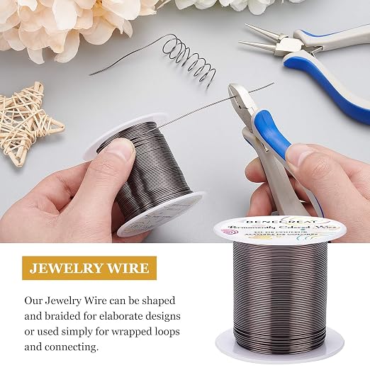 BENECREAT 20 Gauge 32 Yards Jewelry Beading Wire Tarnish Resistant Copper Wire - Image 4