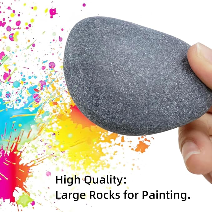 CYLHCM 24 PCS Rocks for Painting, Large Smooth Rocks for Crafts, Decoration - Image 2