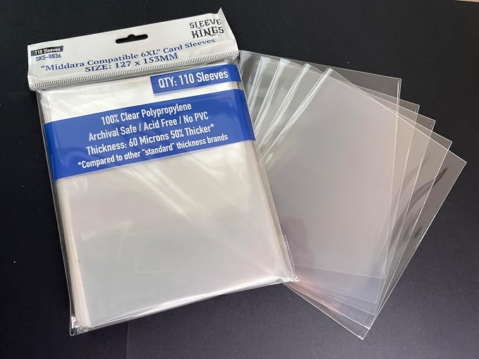 Sleeve Kings Middara Compatible 6XL Card Sleeves 127 X 153 mm - Image 4