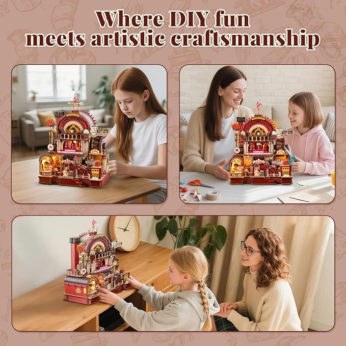 DIY 3D Wooden Puzzles for Adults, Dessert Atelier Electrically Powered – - Image 5
