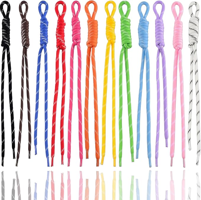 Paracord Keychain Paracord Bag Charm 12pcs Braided Nylon Rope Keychain Cord by Cmidy