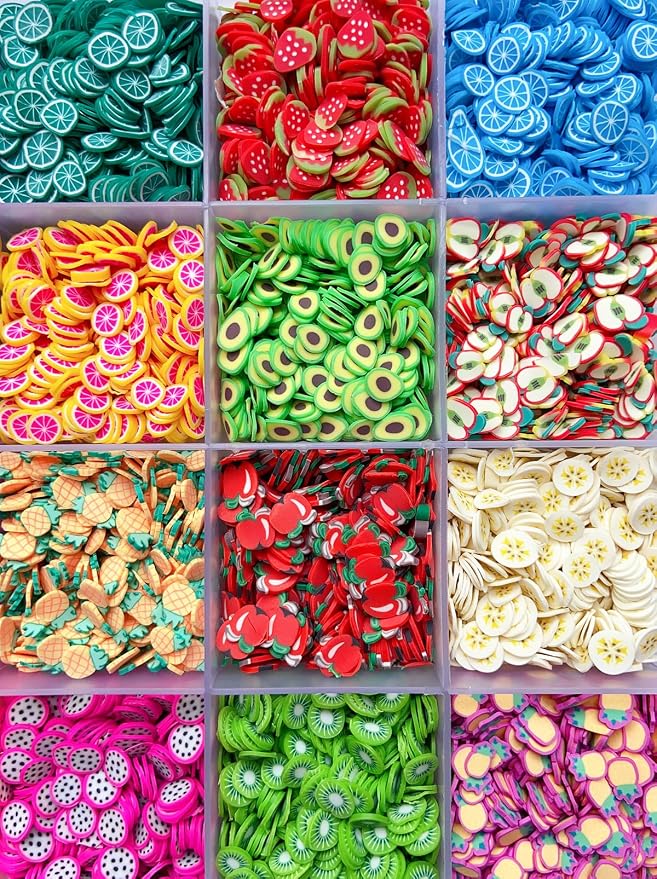 17500Pcs Polymer Fruit Slices Fruit Nail Art Slice 3D Polymer Slices Polymer - Image 3