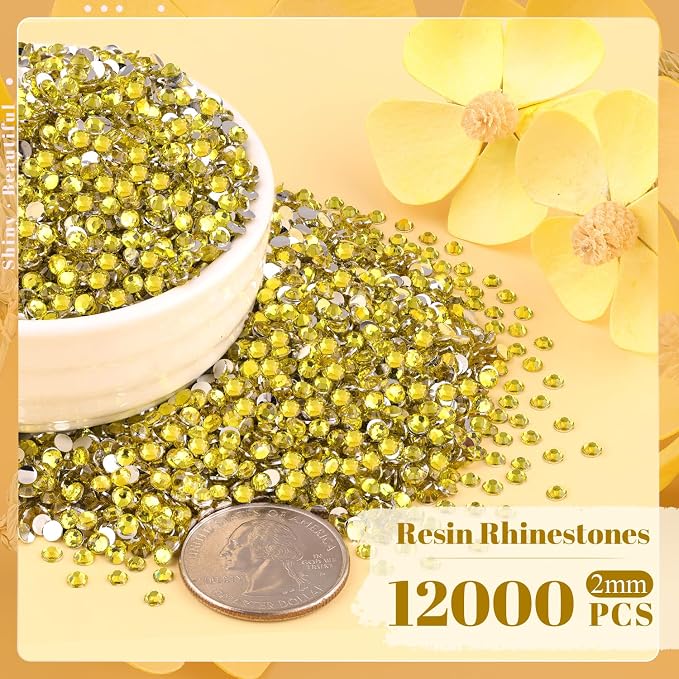 12000PCS 2mm Resin Rhinestones Bulk - Image 2