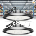 High Bay Led Shop Light, Upgrade Super Bright 2 Pack 250w UFO Led High Bay Light, 35000lm 5000k Commercial Lighting Garage Lights for Factory Workshop Warehouse Garage Barn