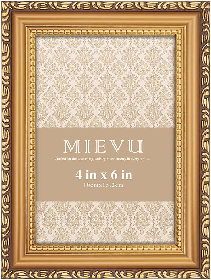 4×6 Picture Frame Gold by MIEVU