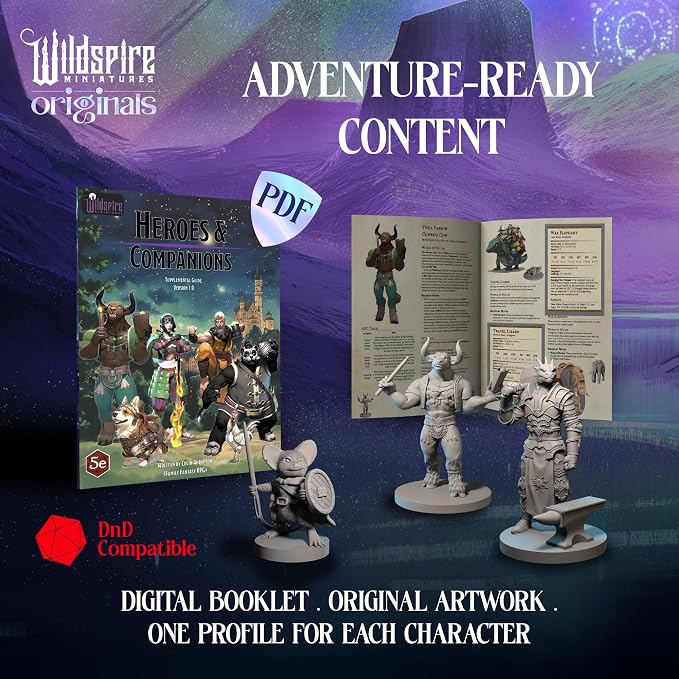Wildspire Hero, Player-Character, NPC DND Miniatures, 28mm32mm Unpainted D&D - Image 3
