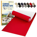 Canvas Repair Tape, 3.2 x 63 Inch Waterproof Heavy Duty Fabric Tape for Furniture, Self Adhesive Canvas Repair Patches for Boat Covers, Sofas, Tents, Louge Chairs, Canopy, Awning Red