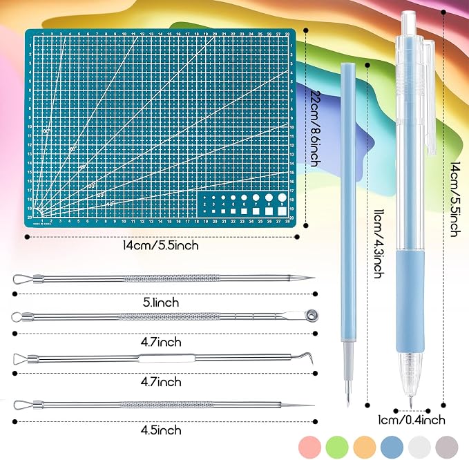 Lanties 24 Pcs Craft Knife Pen Set, 6 Craft Knives - Image 2