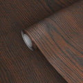 GSCIT Club Brown Walnut Wallpaper, 24 inch X 15ft Self Adhesive Wood Grain Repair Tape Patch for Tables, Chairs, Baseboards, Doors, Windows, Floors, Handicraft DIY.