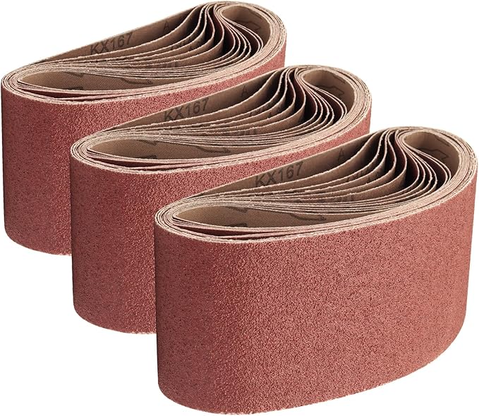 14 Pcs 4x24 Belt Sander Sanding Belts,Aluminum Oxide Sander Belts,2 Each of 40/60/80/120/180/240/400 Grits Sander Belts For 4 x 24 Belt Sander