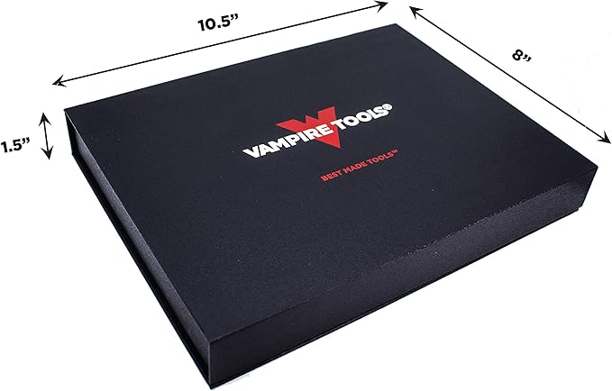 VAMPLIERS 4-Piece Stripped Screw Extractor Pliers Gift Set. Made in Japan. 8" Linesman, 7.5" Long Nose, 6.25" Multipurpose & 5" Mini Pliers. Remove any Stripped/Damaged/Rusted Screws.