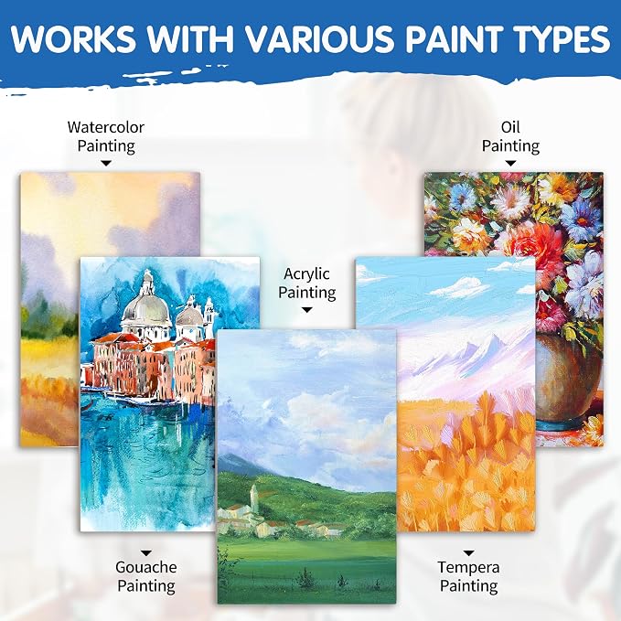 FIXSMITH Stretched Canvas for Painting 24x36 Inch, 2 Pack, Primed Large Canvas - Image 4