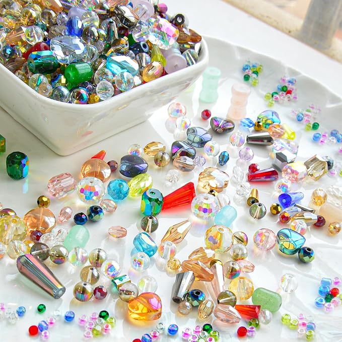 Half Pound Assorted Glass Beads - Image 2