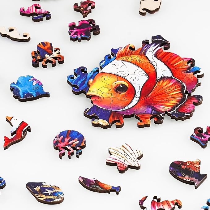 NiArt 200PCS Ocean World Wooden Jigsaw Puzzle - Image 7