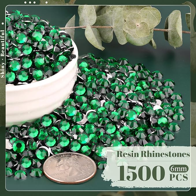 1500PCS 6mm Resin Rhinestones Bulk - Image 2