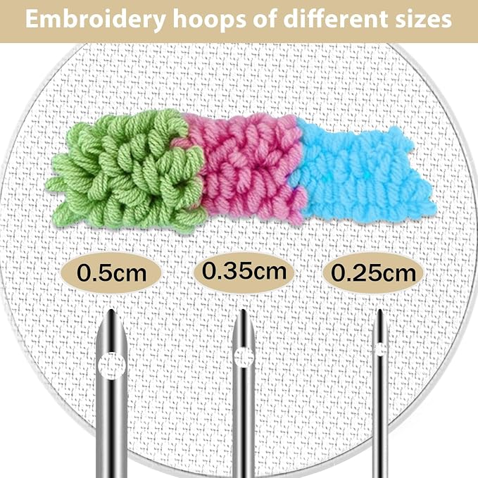 5 Pcs Punch Needle Tool, Adjustable Embroidery Punch Needle Set - Image 4