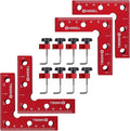 HARDELL 90 Degree Positioning Squares, Right Angle Clamps 3''/80mm Aluminum Alloy Woodworking Carpenter, Corner Clamping Square Tool for Picture Frame Box Cabinets Drawers (4 PACK), HDAC0408