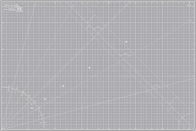 Elan Cutting Mat A1 Gray, Large Self Healing Cutting Mat 24 x 36 Inch, 5-Ply by Elan