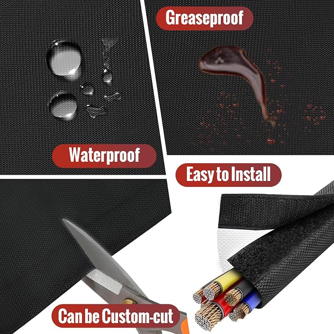 Wire Heat Shield Wrap for Car Hose Lines, 1/2" I.D. x 10FT, - Image 5