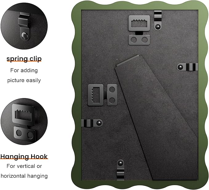 4x6 Wavy Picture Frame With Mat - Image 2