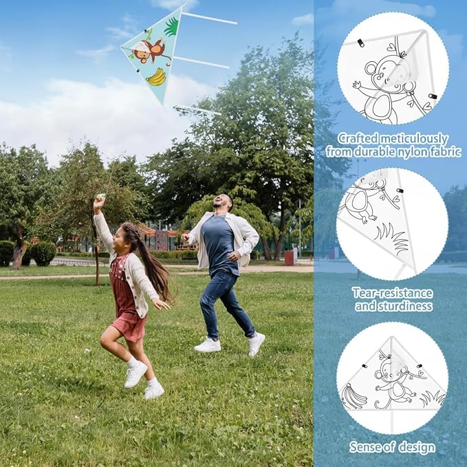 Syhood 60 Pcs DIY Coloring Kites Kit - Image 3