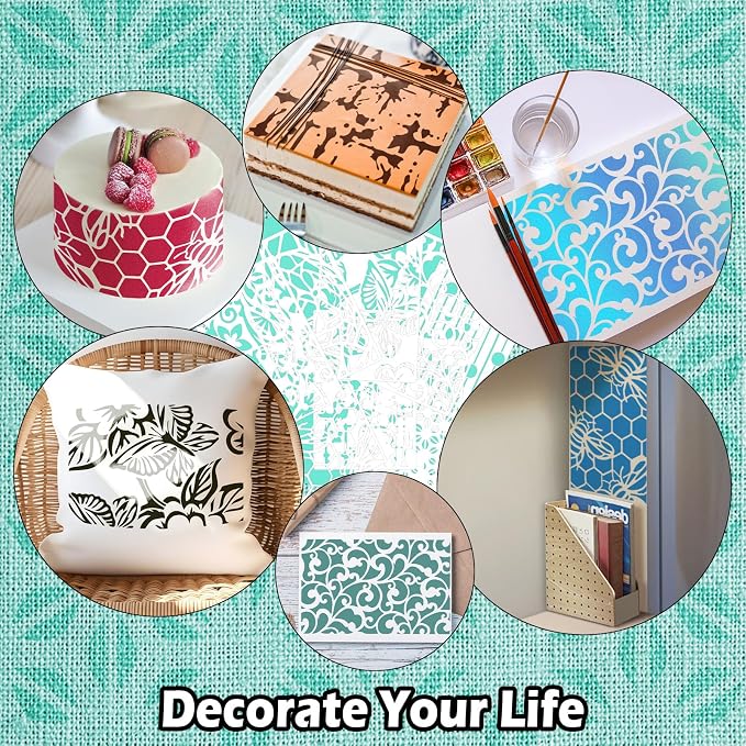 Yazhiji 8PCS Geometric Stencils - Image 6