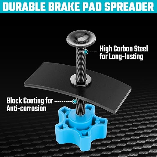 DURATECH Brake Caliper Compression Tool, Brake Pad Spreader for Compress Inner Brake Pads & Reset Pistons, Disc Brake Pad Spreader Tool for Most Cars and Light Trucks